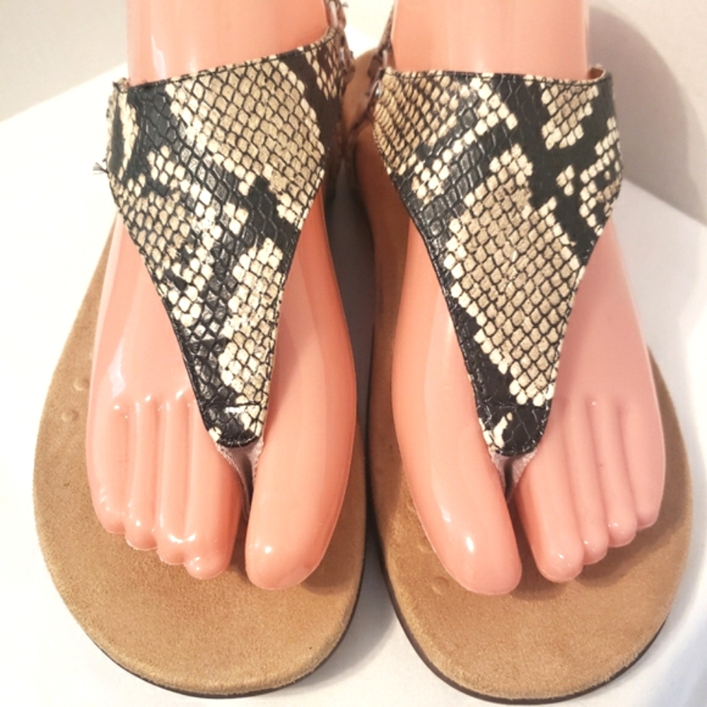 Vionic Sandals Python Snake Print Size 7 Lightwei… - image 4